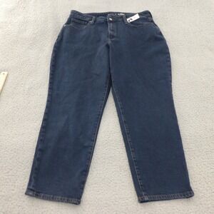 Old Navy Jeans Womens 16 OG Straight High Rise Dark Wash Secret Slim Pockets NEW